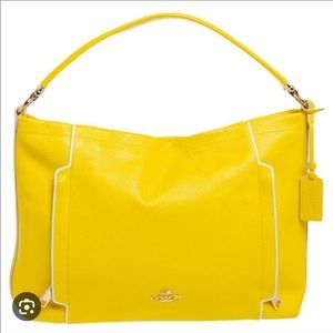 Coach Scout Hobo Chalk Yellow